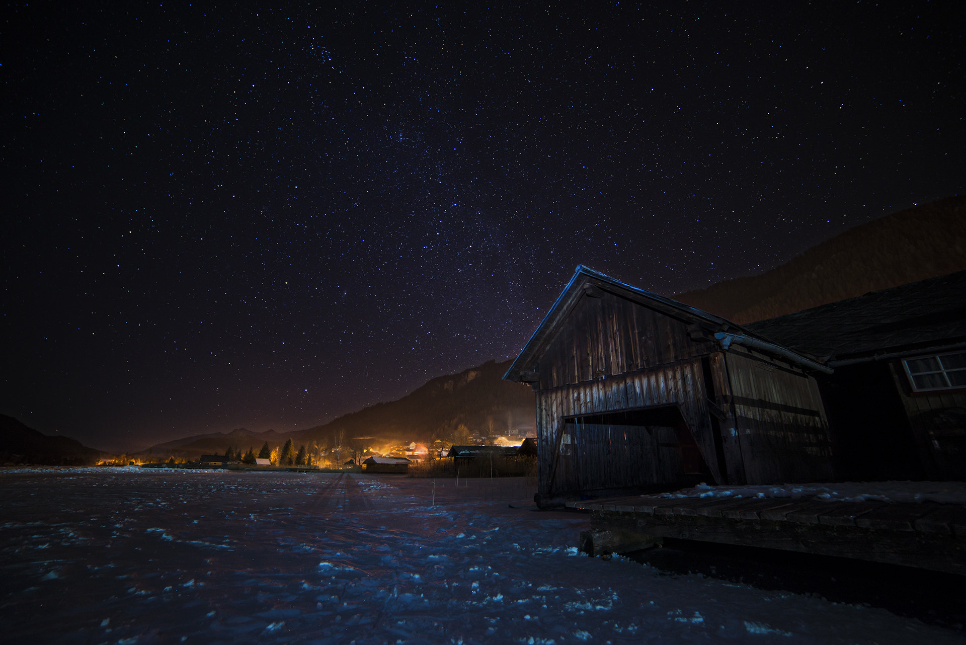 Samyang 14mm F2.8 ED AS IF UMC sample photo. Boat house, weissensee, austria photography