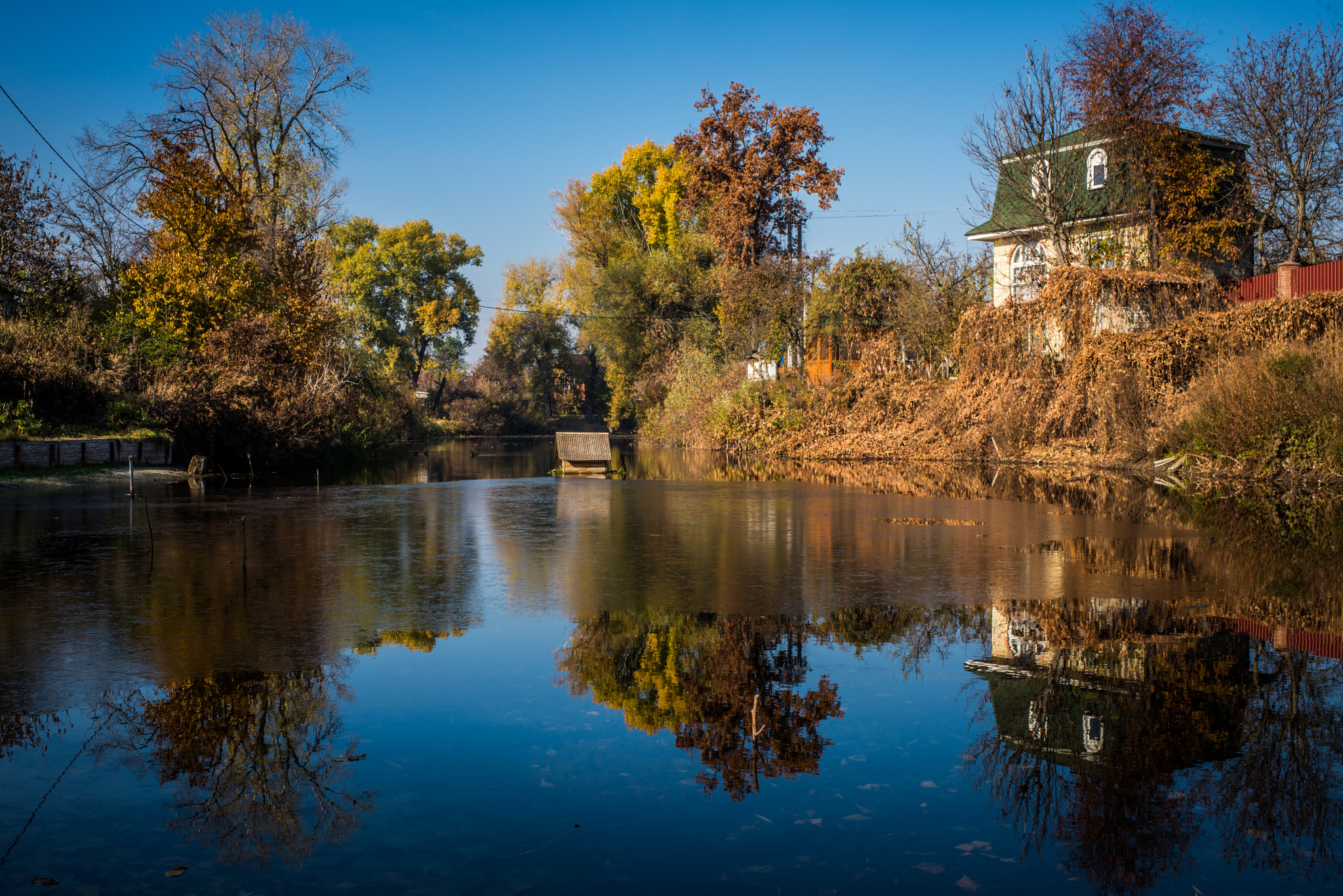 Nikon D610 + Nikon AF-S Nikkor 35mm F1.4G sample photo. Autumn in a countryside photography