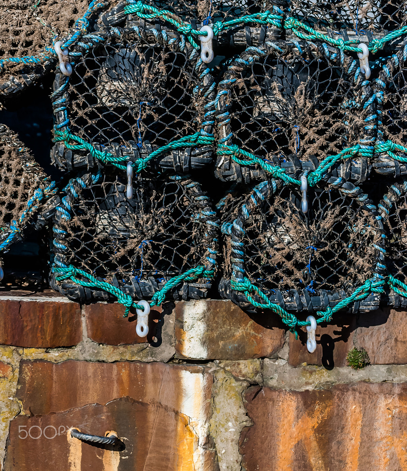 Nikon D40X sample photo. Lobster pots photography