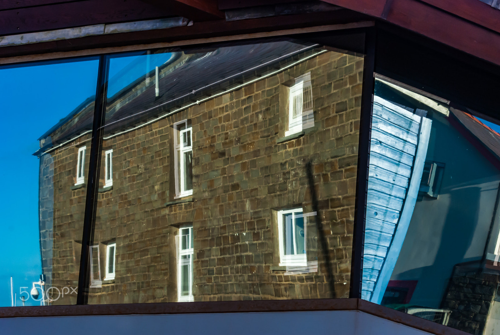 Nikon D40X sample photo. Harbour buildings with reflections photography