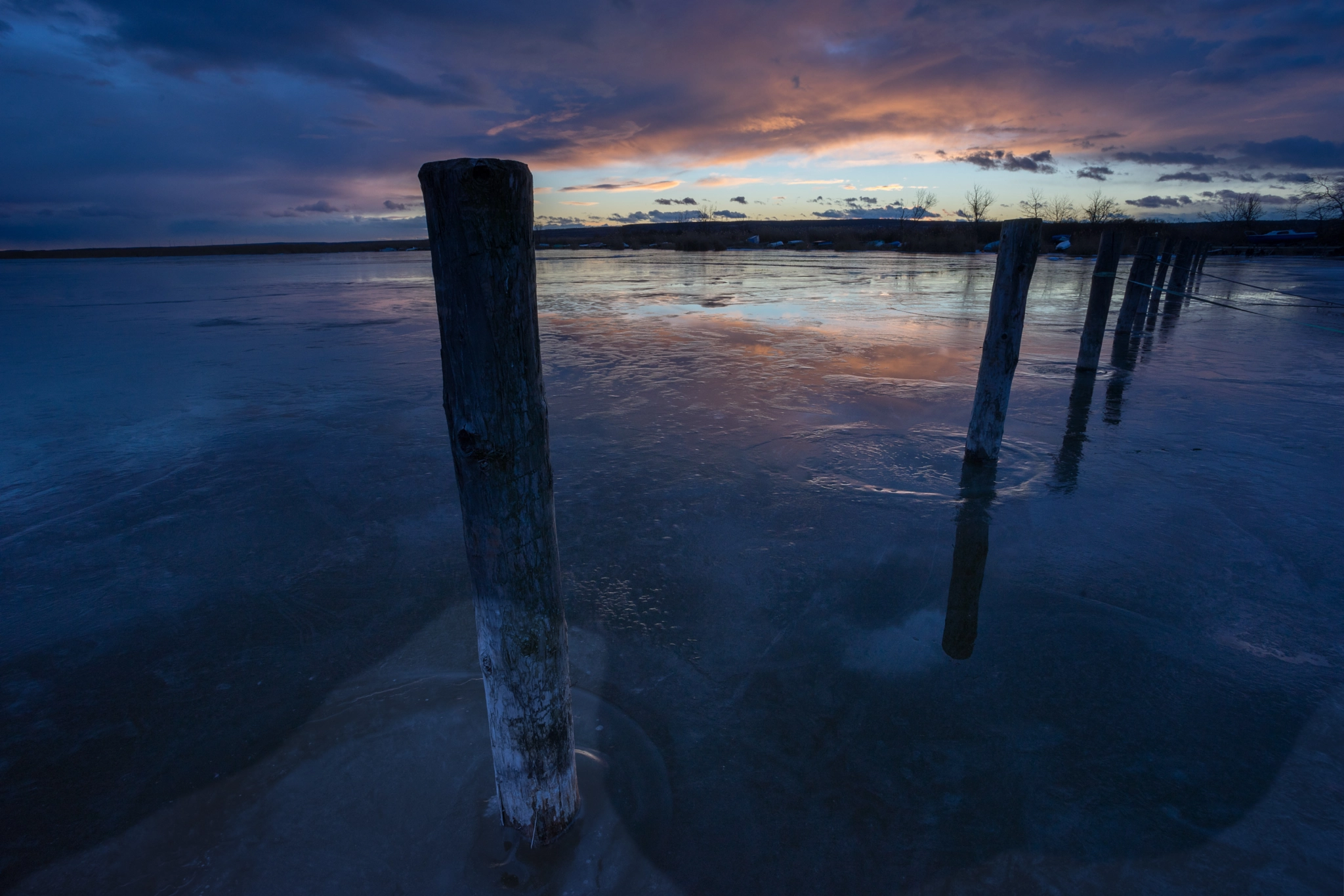 Sony a7 + Canon EF 17-40mm F4L USM sample photo. Frozen lake photography