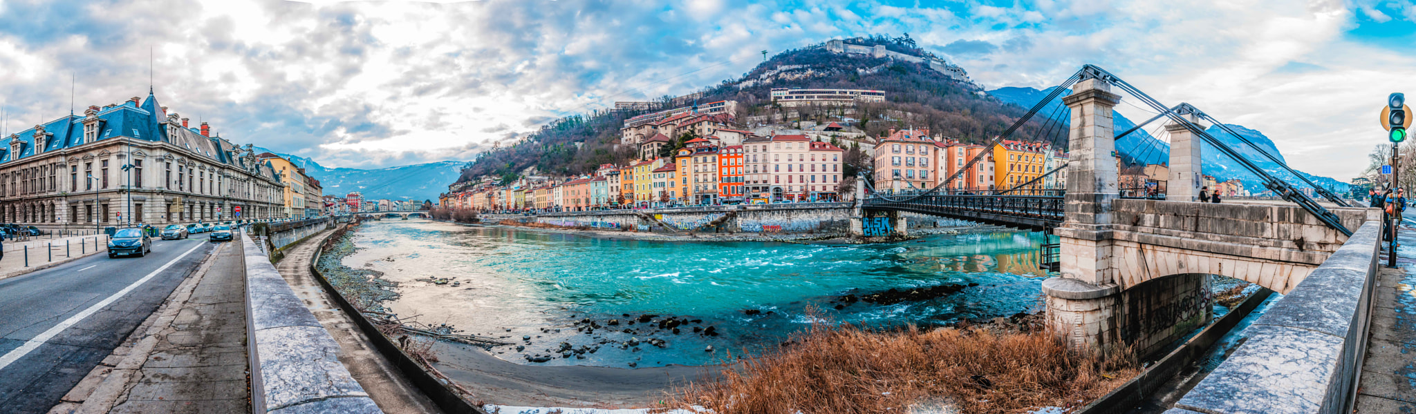 Nikon AF-S Nikkor 16-35mm F4G ED VR sample photo. Grenoble pano photography