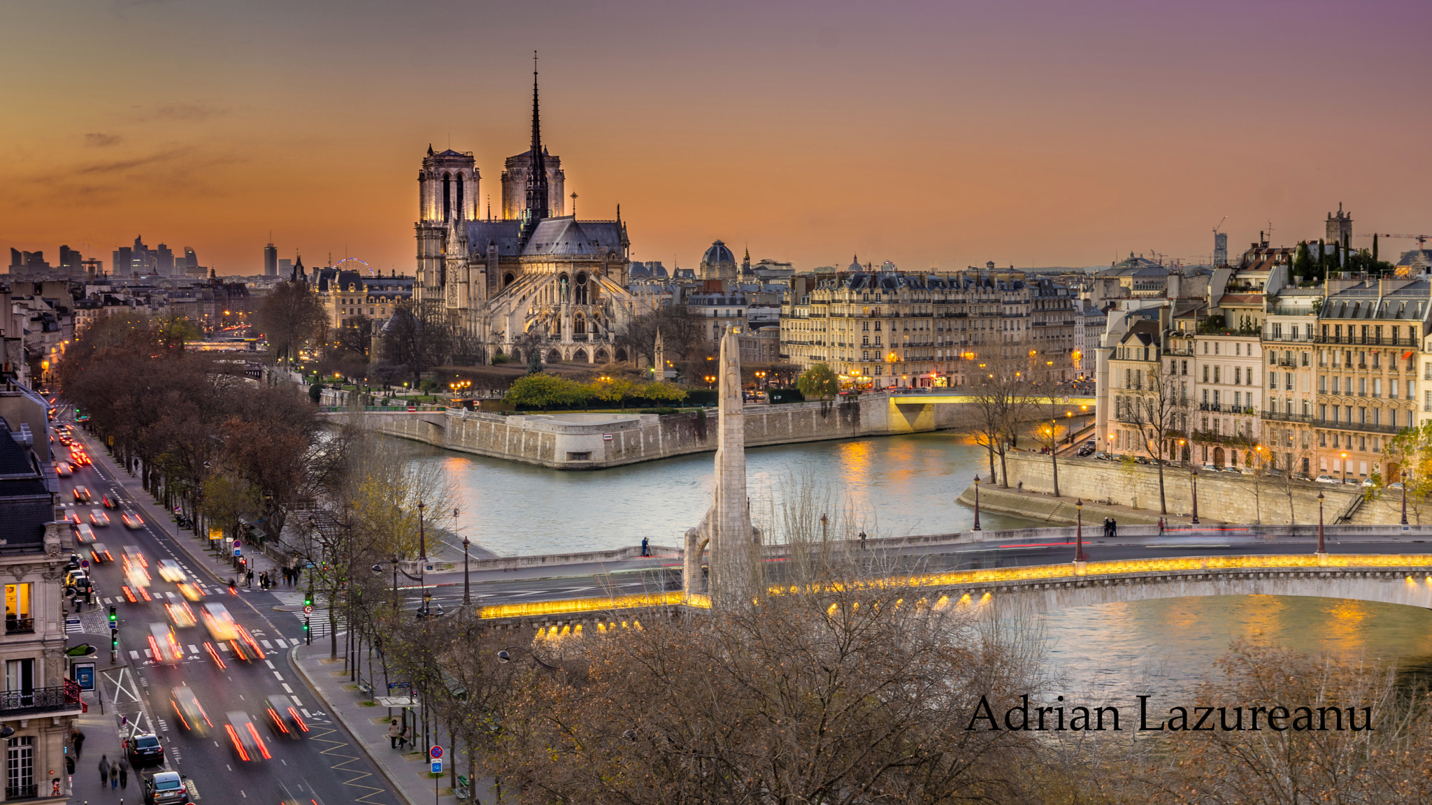 Pentax K-3 sample photo. Ile de la cité at sunset photography