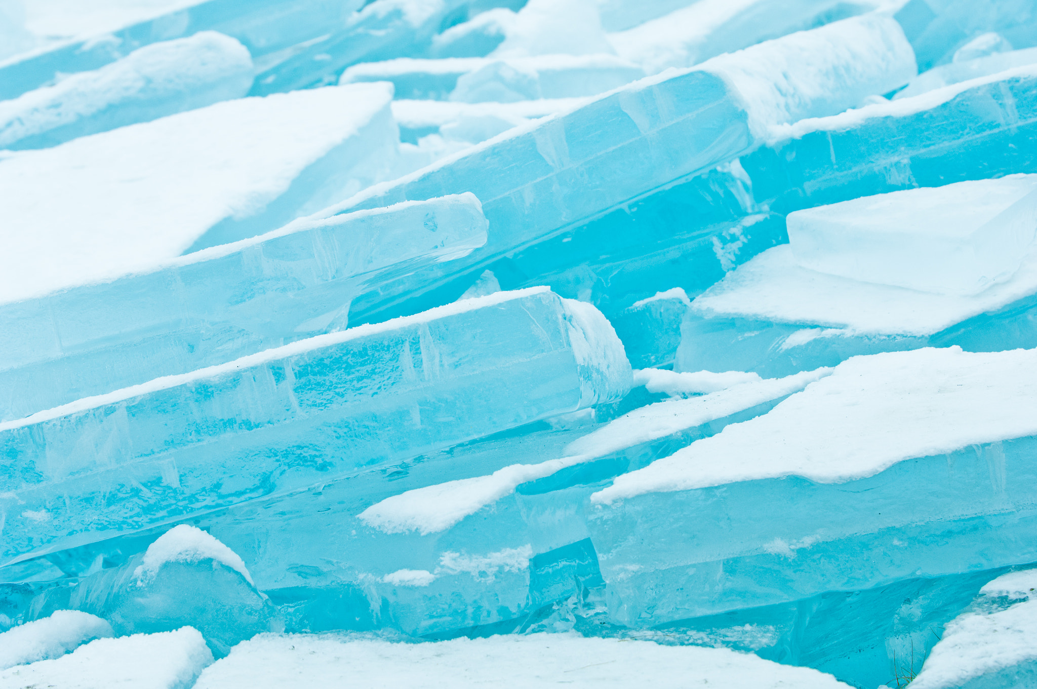 Nikon D2X sample photo. Winter scene with frozen ice-pack ice float and other formations photography
