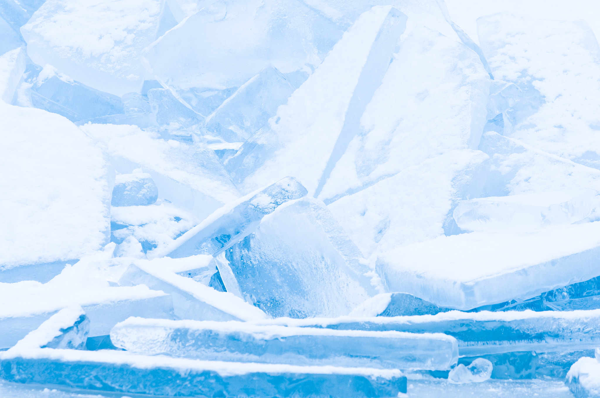 Nikon D2X sample photo. Winter scene with frozen ice-pack ice float and other formations photography