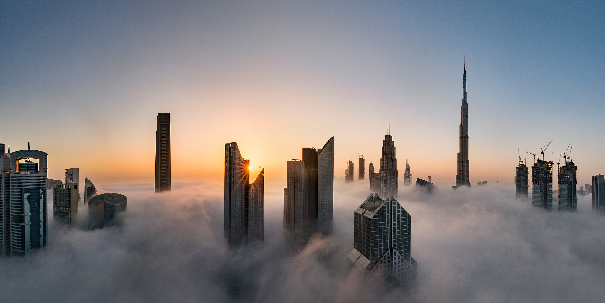 Tamron SP 15-30mm F2.8 Di VC USD sample photo. Dubai fog photography