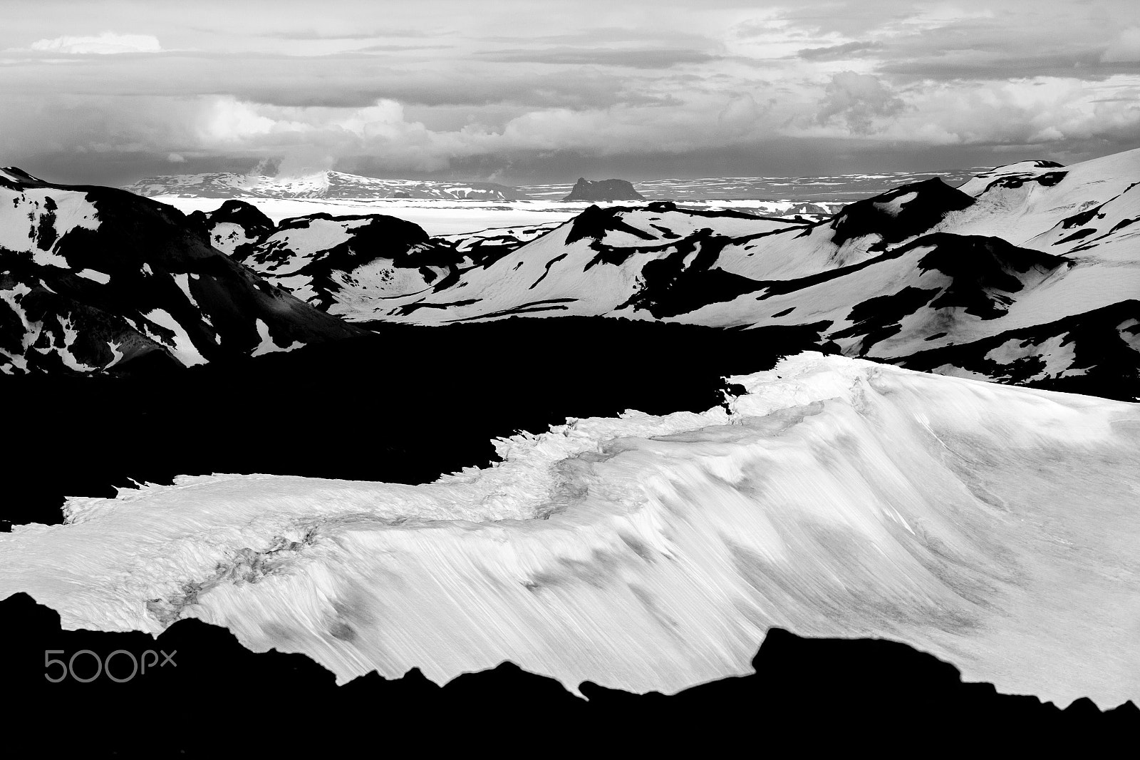 Canon EOS 550D (EOS Rebel T2i / EOS Kiss X4) + Sigma 17-70mm F2.8-4 DC Macro OS HSM | C sample photo. View from ok vulcano to the snowfields of thorisdalur. iceland. photography