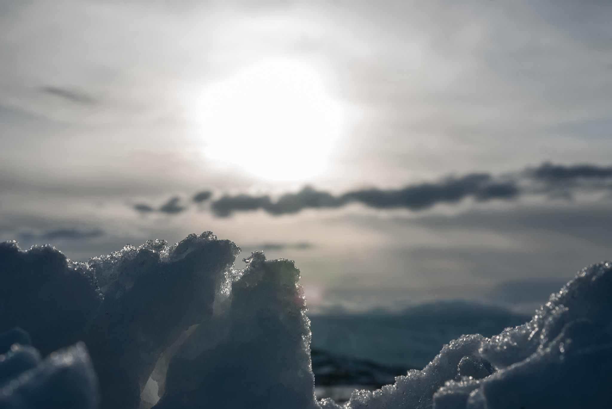 Nikon D80 sample photo. Reflex of snow photography