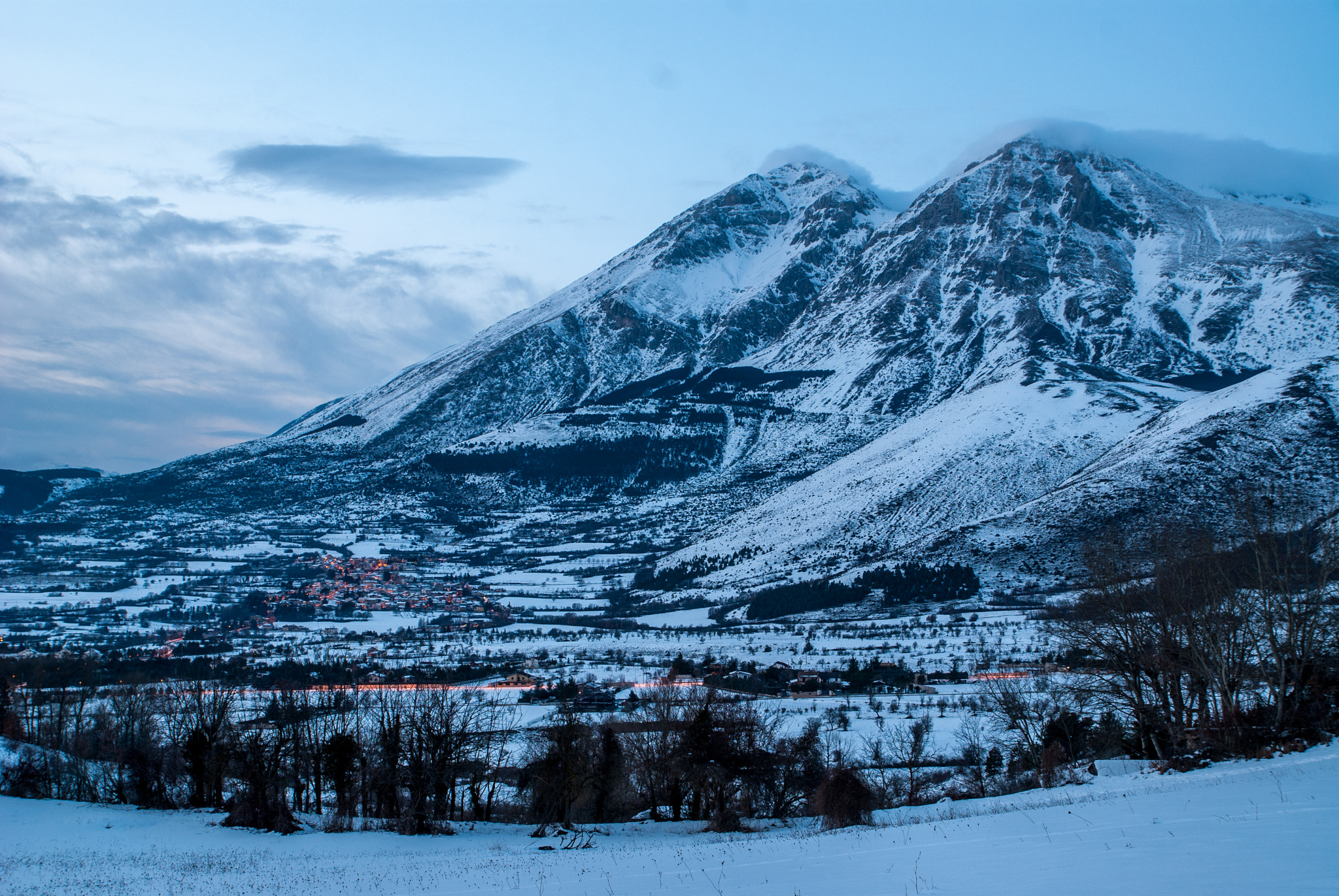 Nikon D80 sample photo. Velino mountain at sunshine... with white coat photography