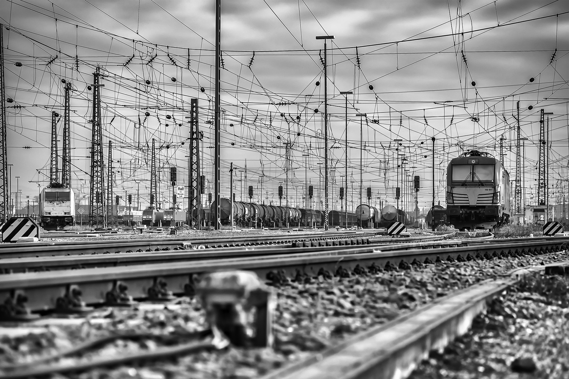Fujifilm X-T1 + Fujifilm XF 60mm F2.4 R Macro sample photo. Bw train depot photography