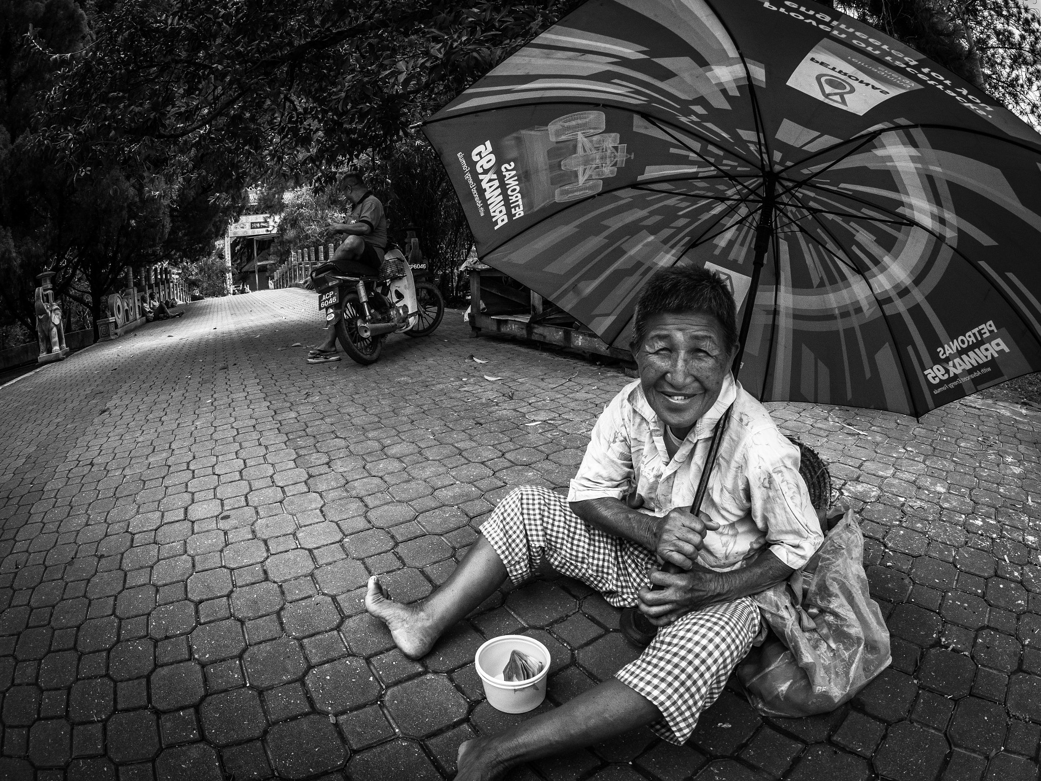Olympus PEN-F sample photo. A street beggar in ipoh, malaysia. photography
