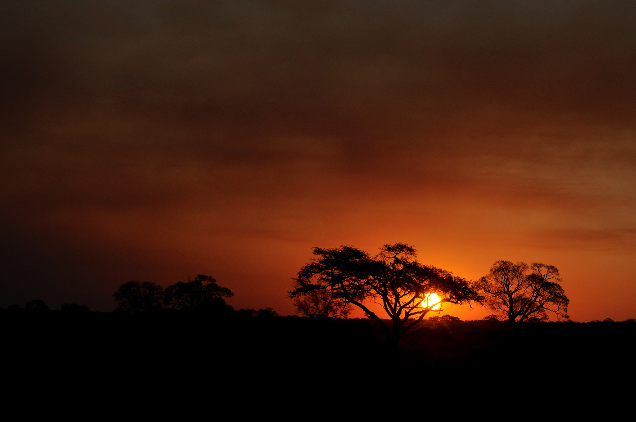Nikon D90 + AF Nikkor 70-210mm f/4-5.6 sample photo. Dusty african sunset photography