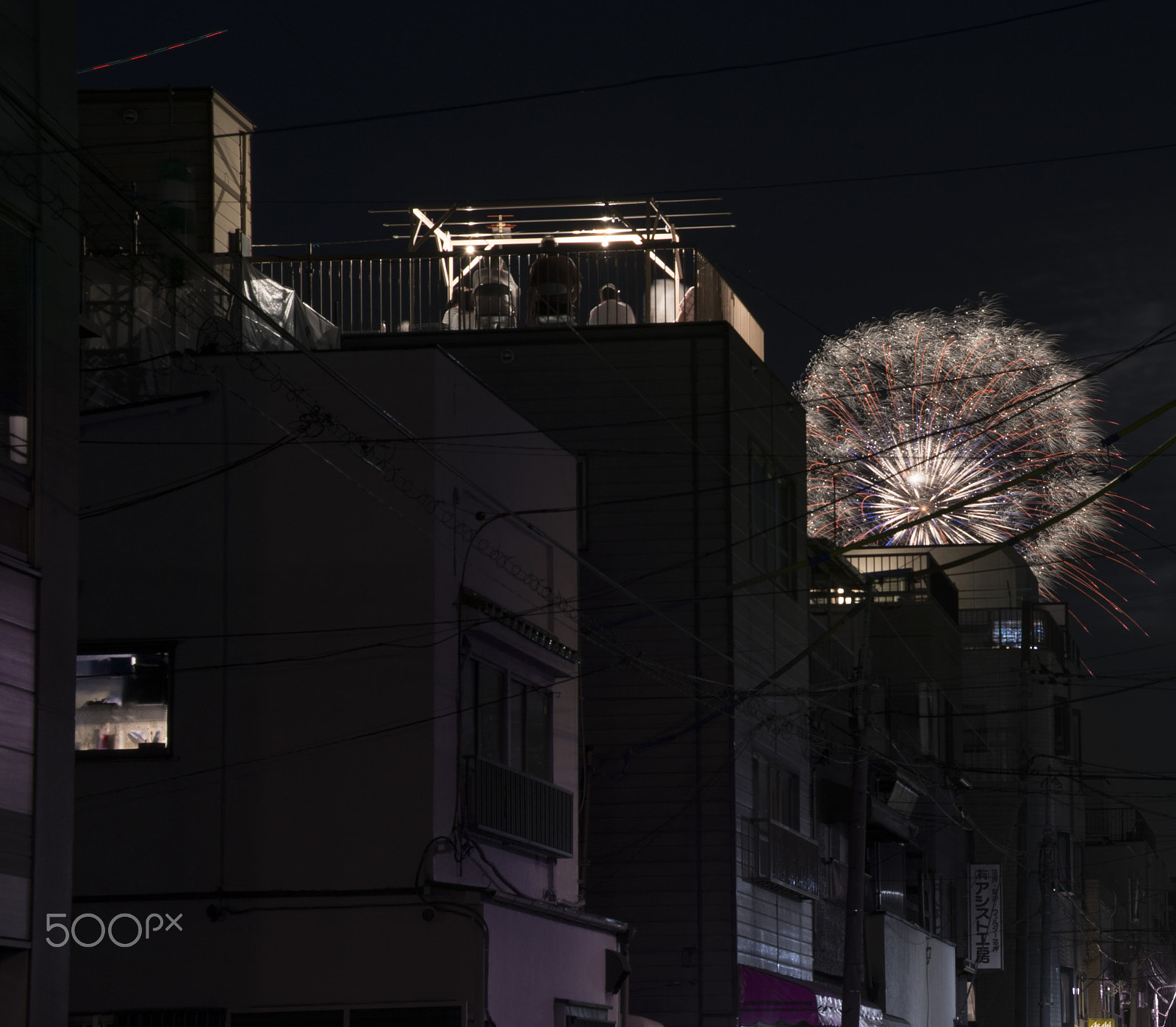 Nikon AF Nikkor 24-85mm F2.8-4D IF sample photo. Sumidagawa firework festival photography