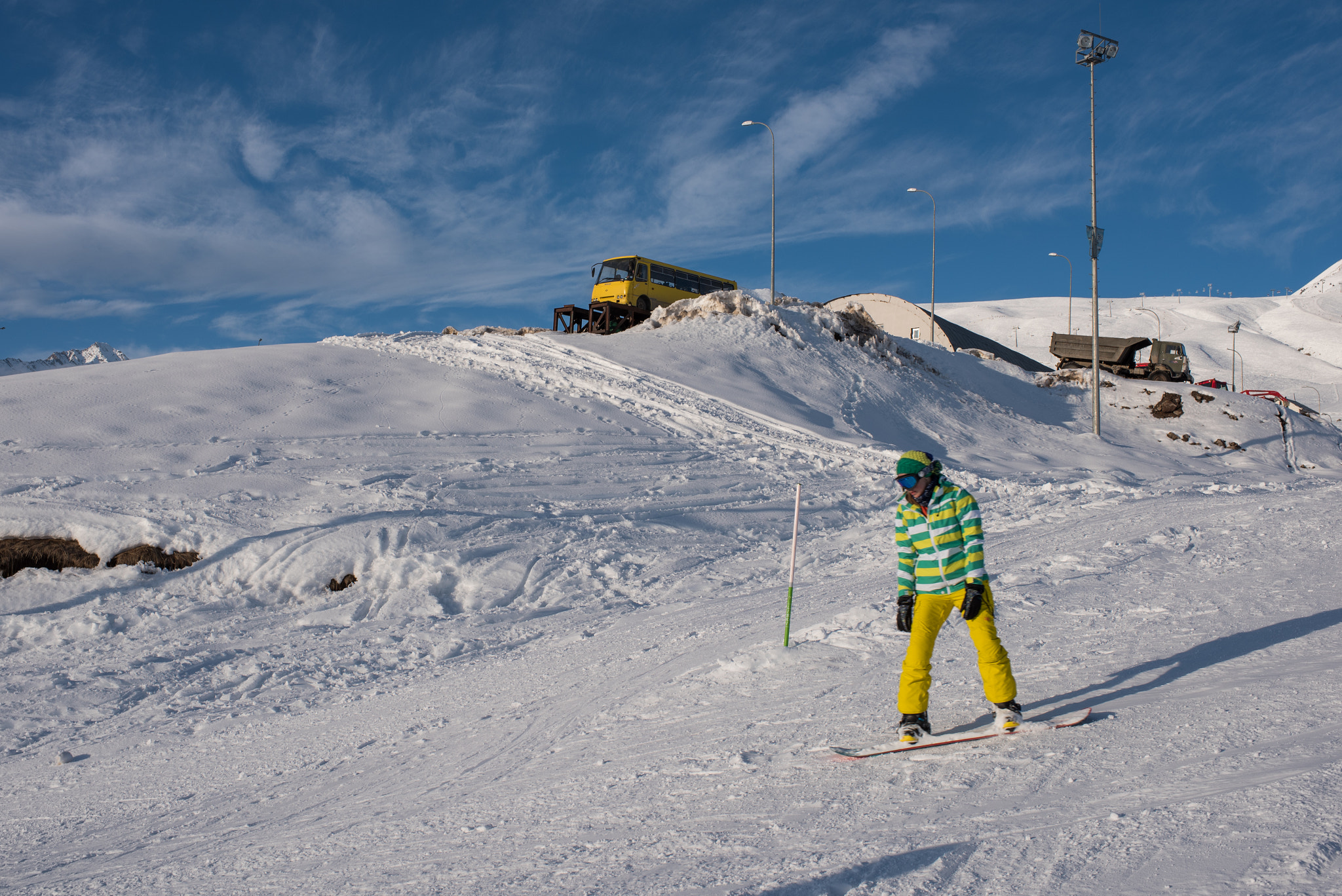 Nikon AF-S Nikkor 35mm F1.4G sample photo. Georgian snowboarder photography