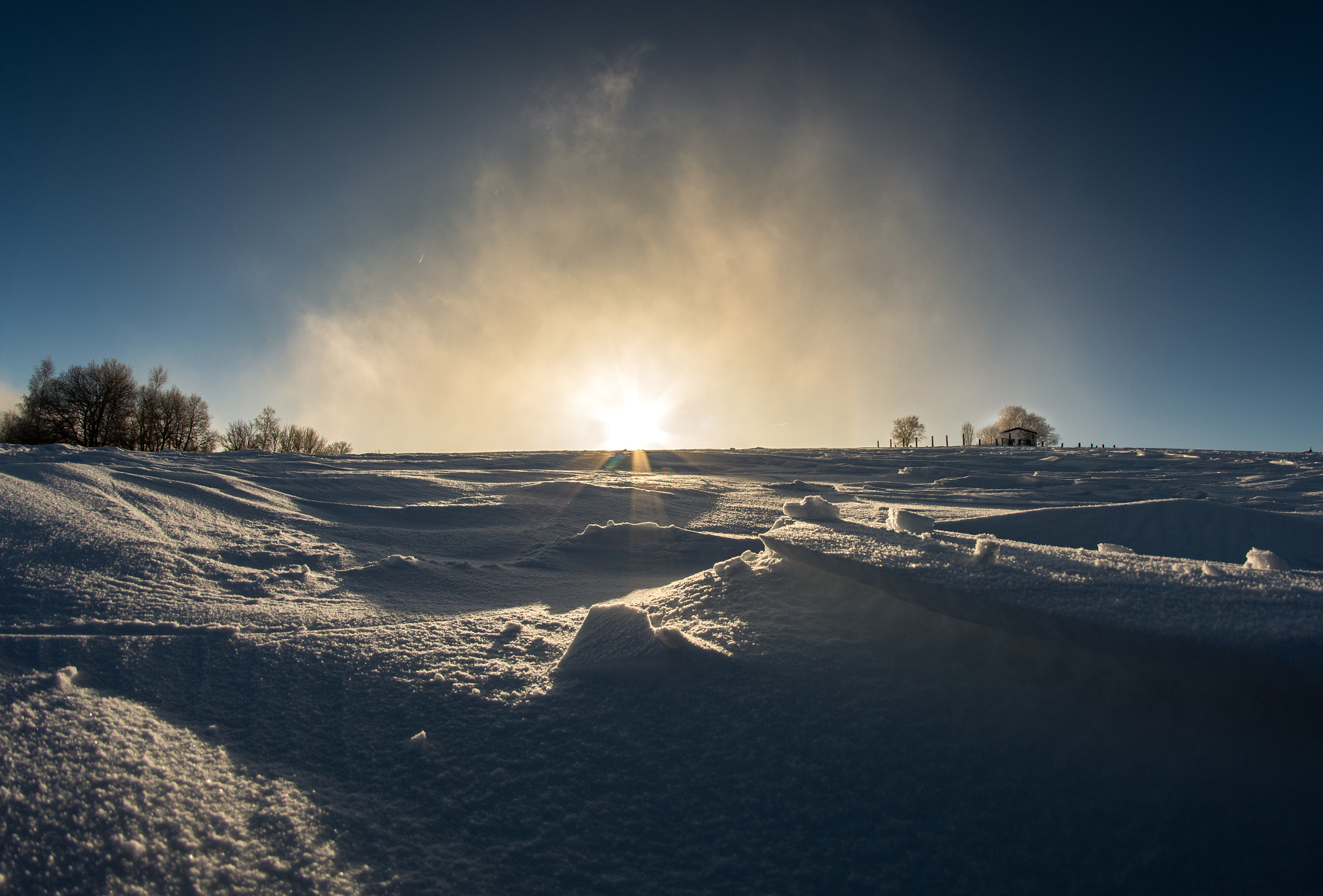 Nikon D5200 + Samyang 8mm F3.5 Aspherical IF MC Fisheye sample photo. Winter photography