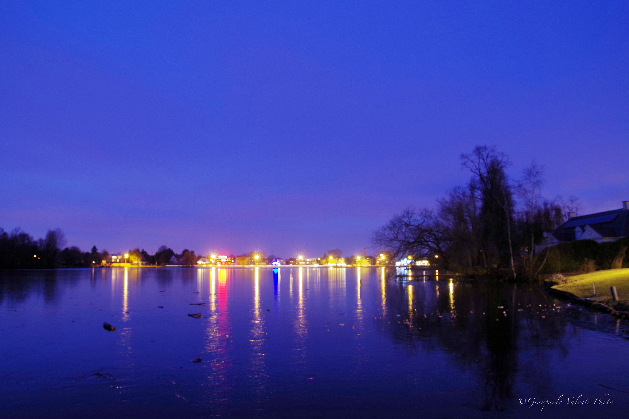 Pentax K-S2 sample photo. Blue hour... donkmeer, overmere, berlare, belgium photography