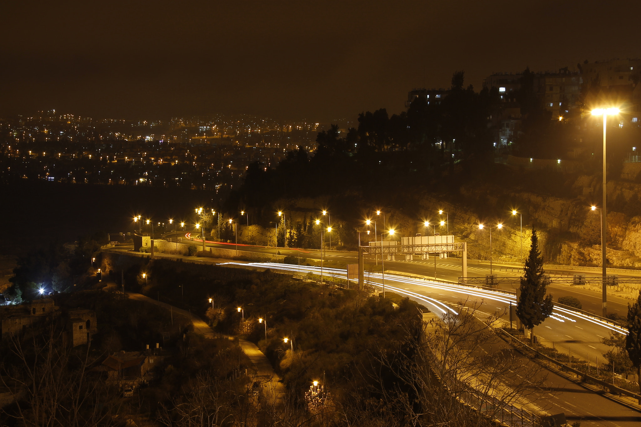 Canon EF-S 18-200mm F3.5-5.6 IS sample photo. Jerusalem lights photography
