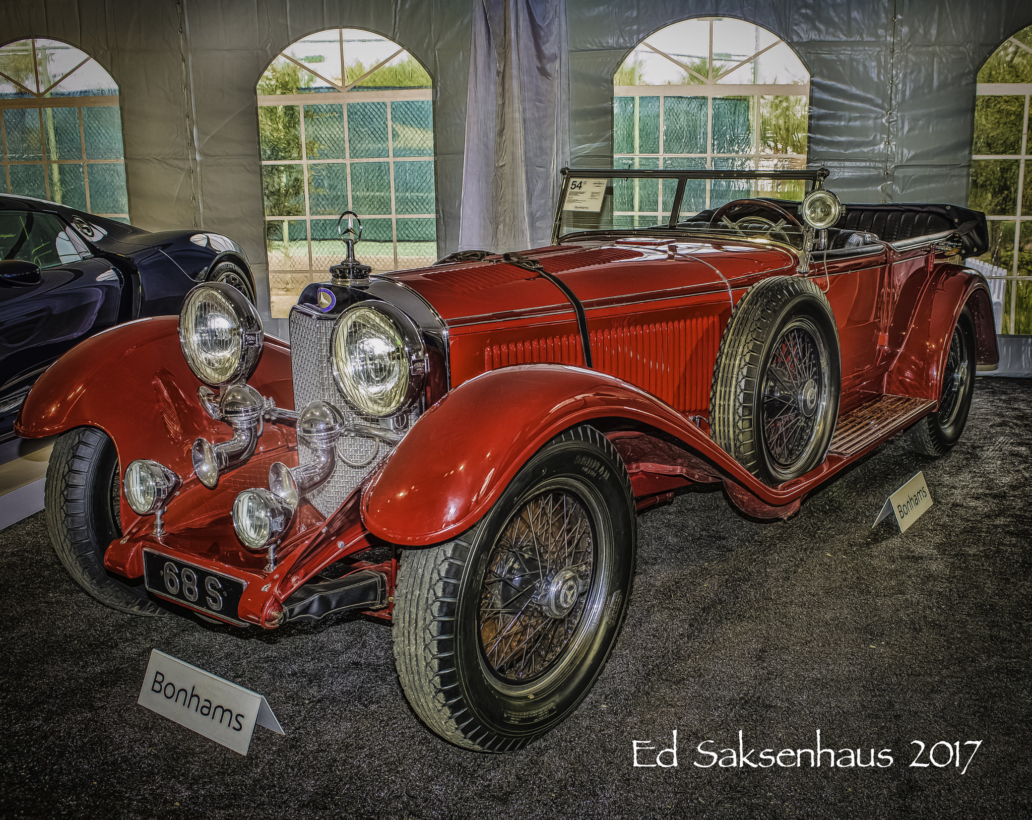 Nikon AF-S Nikkor 28-70mm F2.8 ED-IF sample photo. Vintage red mercedes benz photography