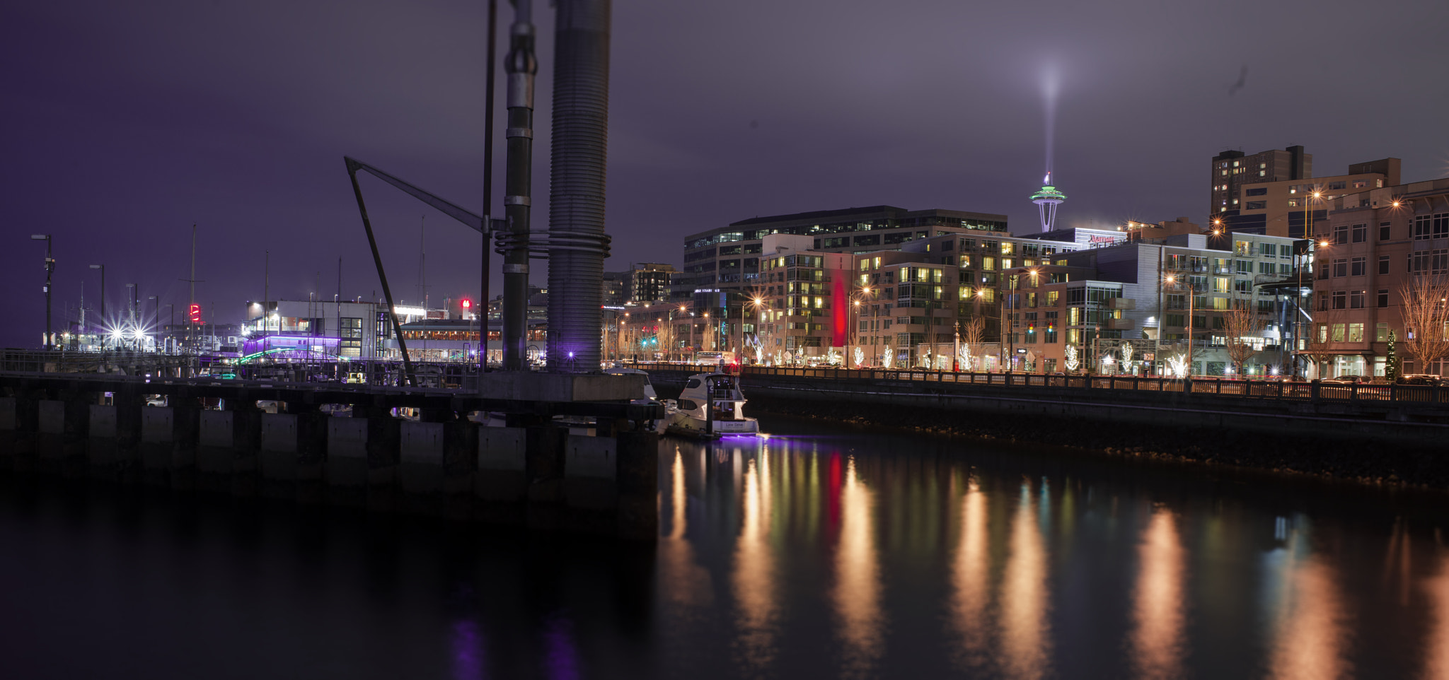 Nikon D800 + Nikon AF Nikkor 28mm F2.8D sample photo. Seattle space needle photography