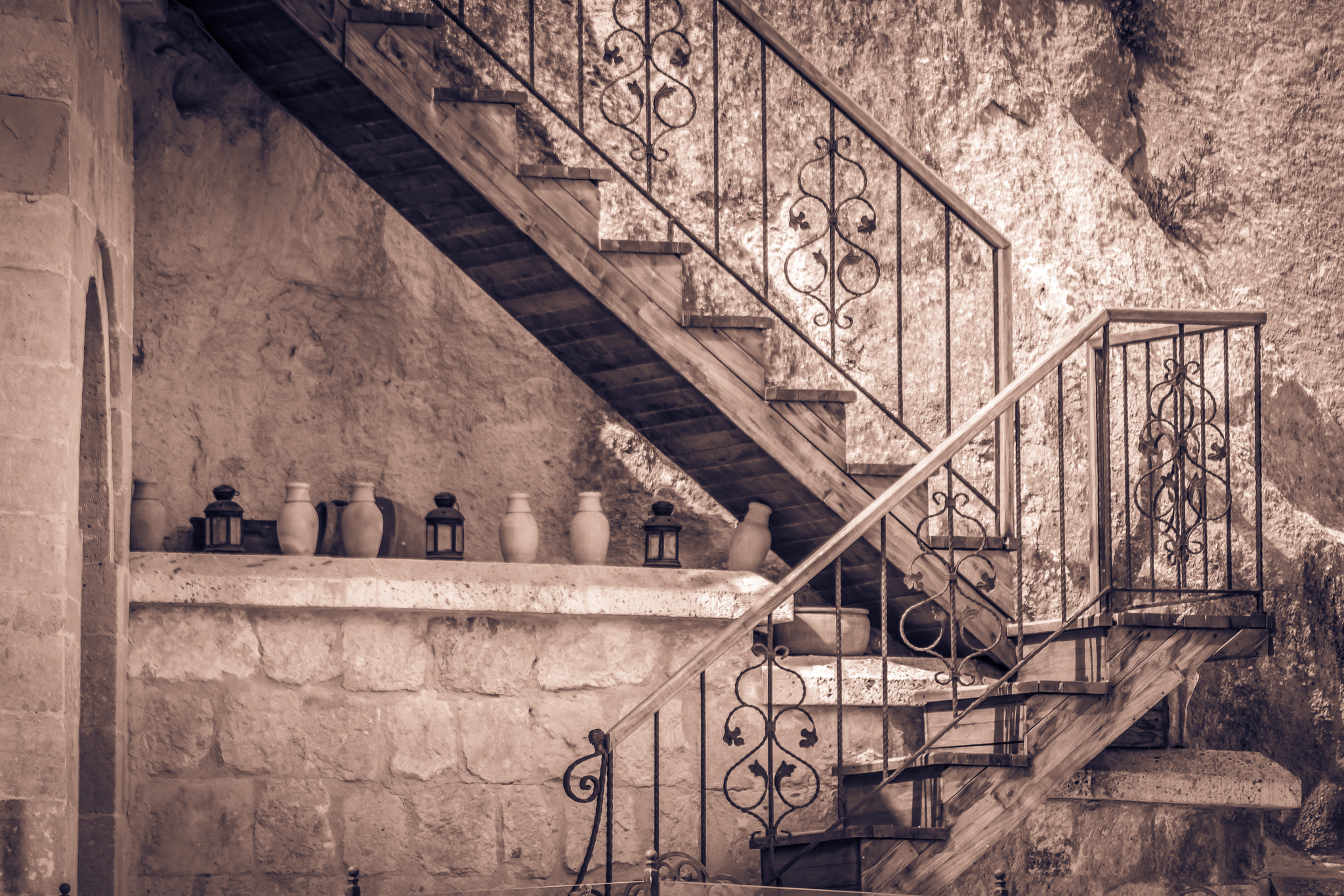 Sigma 70-300mm F4-5.6 APO DG Macro sample photo. Just some stairs on the rocks photography