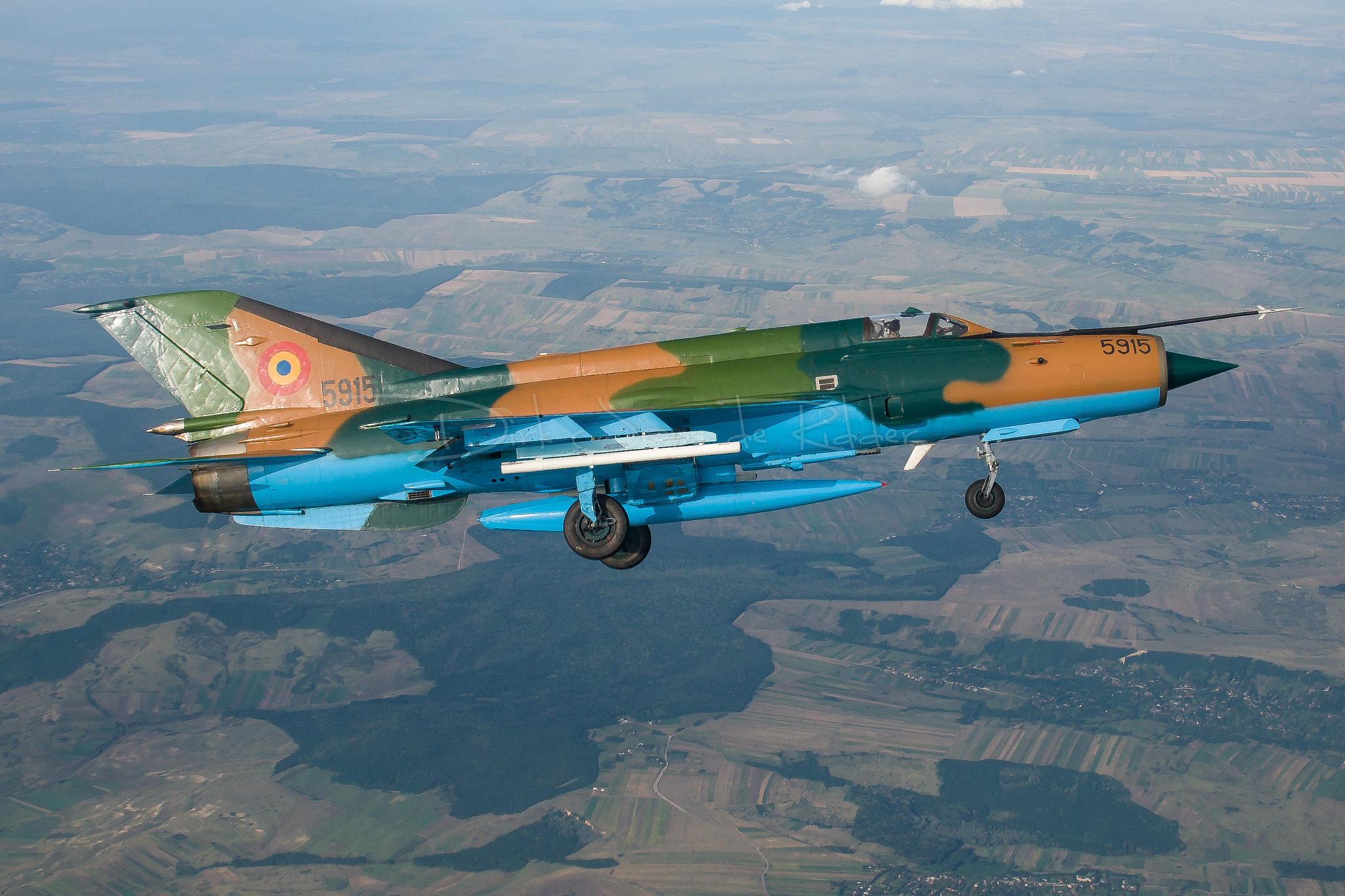 Canon EOS 20D sample photo. Romanian air force mig-21 lancer a 5915 photography