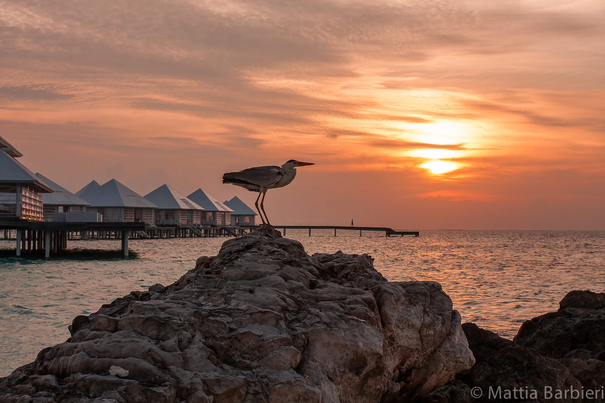 Canon EOS 40D + Canon EF 17-40mm F4L USM sample photo. Maldivian sunset photography