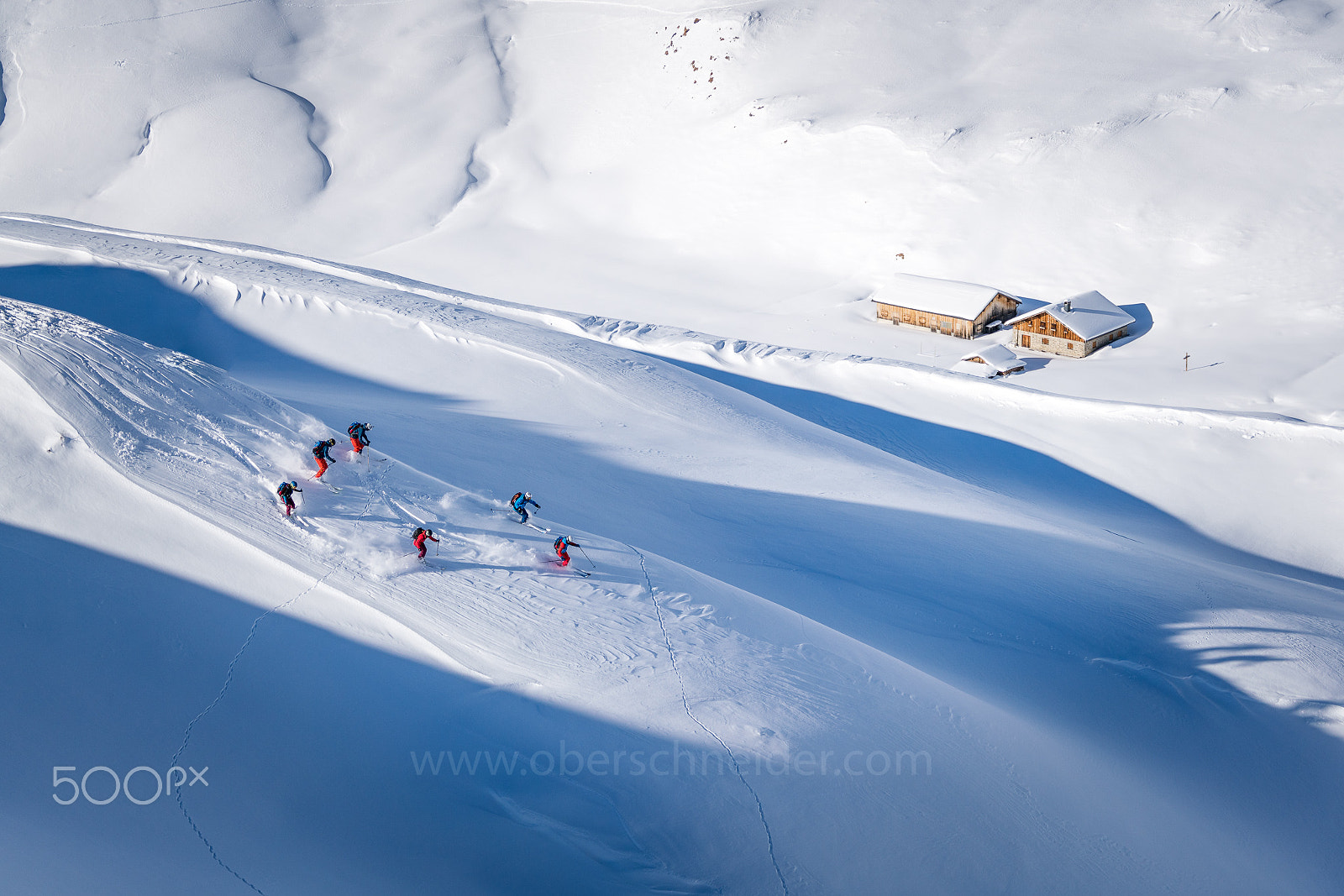 Sony 70-300mm F4.5-5.6 G SSM II sample photo. Backcountry skiing in the arlberg region photography