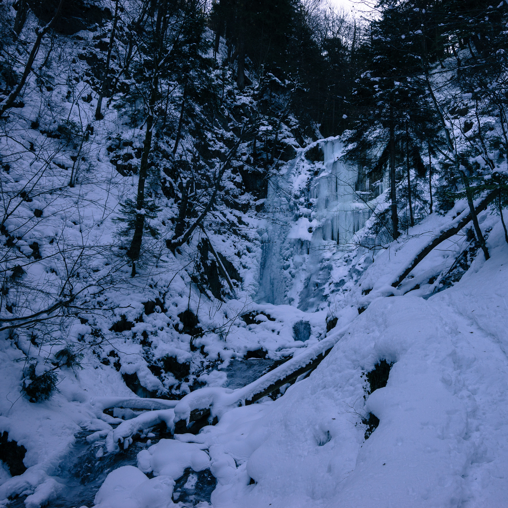 Sony SLT-A99V sample photo. Frozen waterfall photography