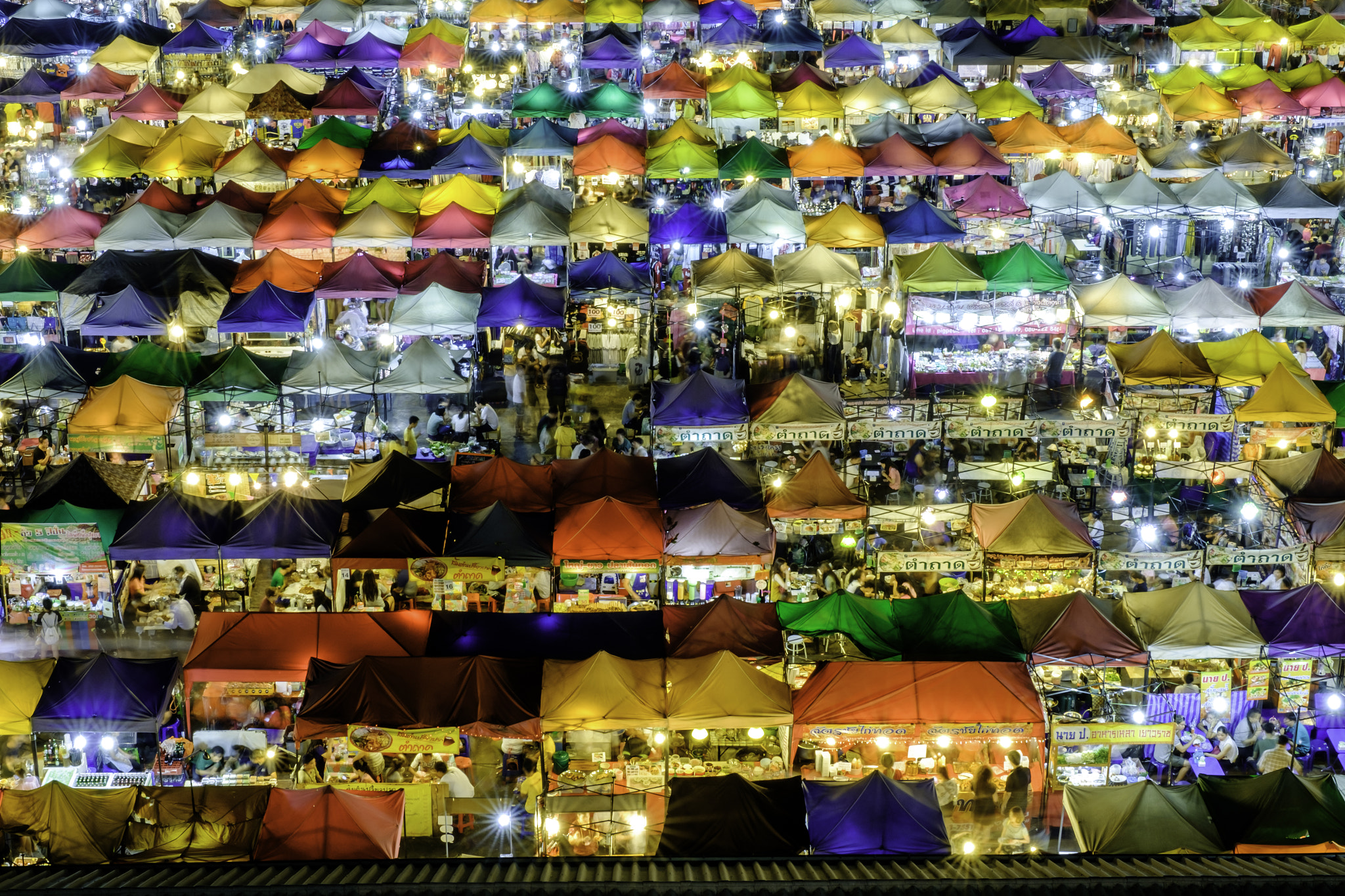 Fujifilm X-T10 + Fujifilm XF 16-55mm F2.8 R LM WR sample photo. Train market ratchada bangkok thailand. night market. coulour fu photography