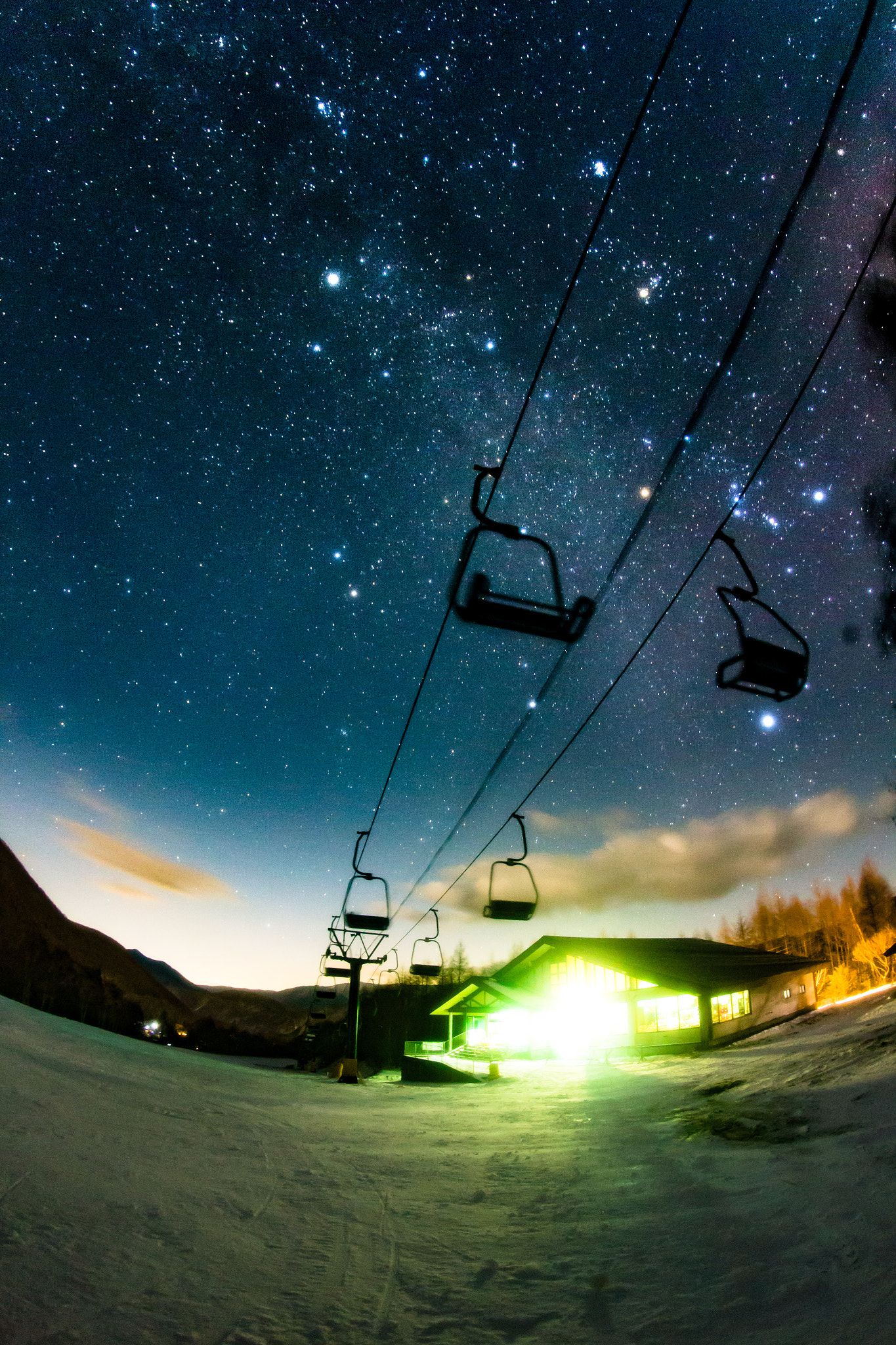 Canon EF 8-15mm F4L Fisheye USM sample photo. Milky way in winter in japan photography