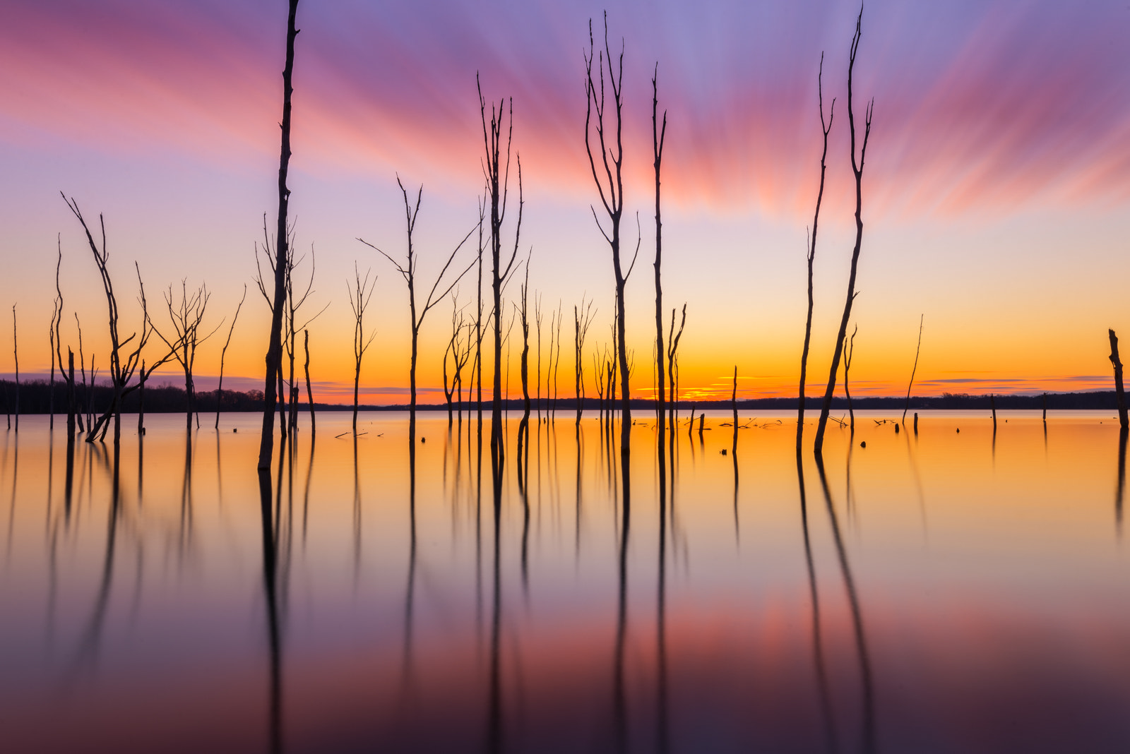Tamron SP 15-30mm F2.8 Di VC USD sample photo. Manasquan reservoir long exposure sunrise photography