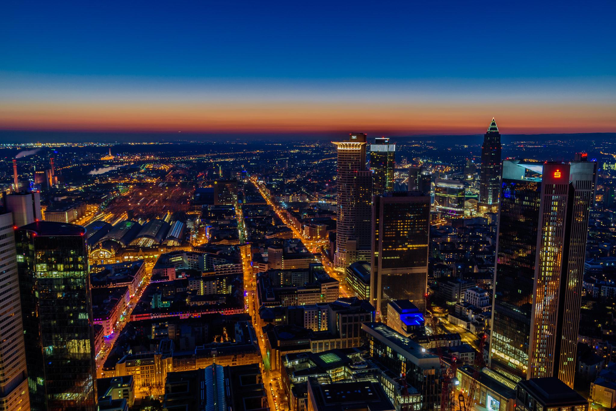 Nikon D5500 sample photo. Sunset over frankfurt.  photography