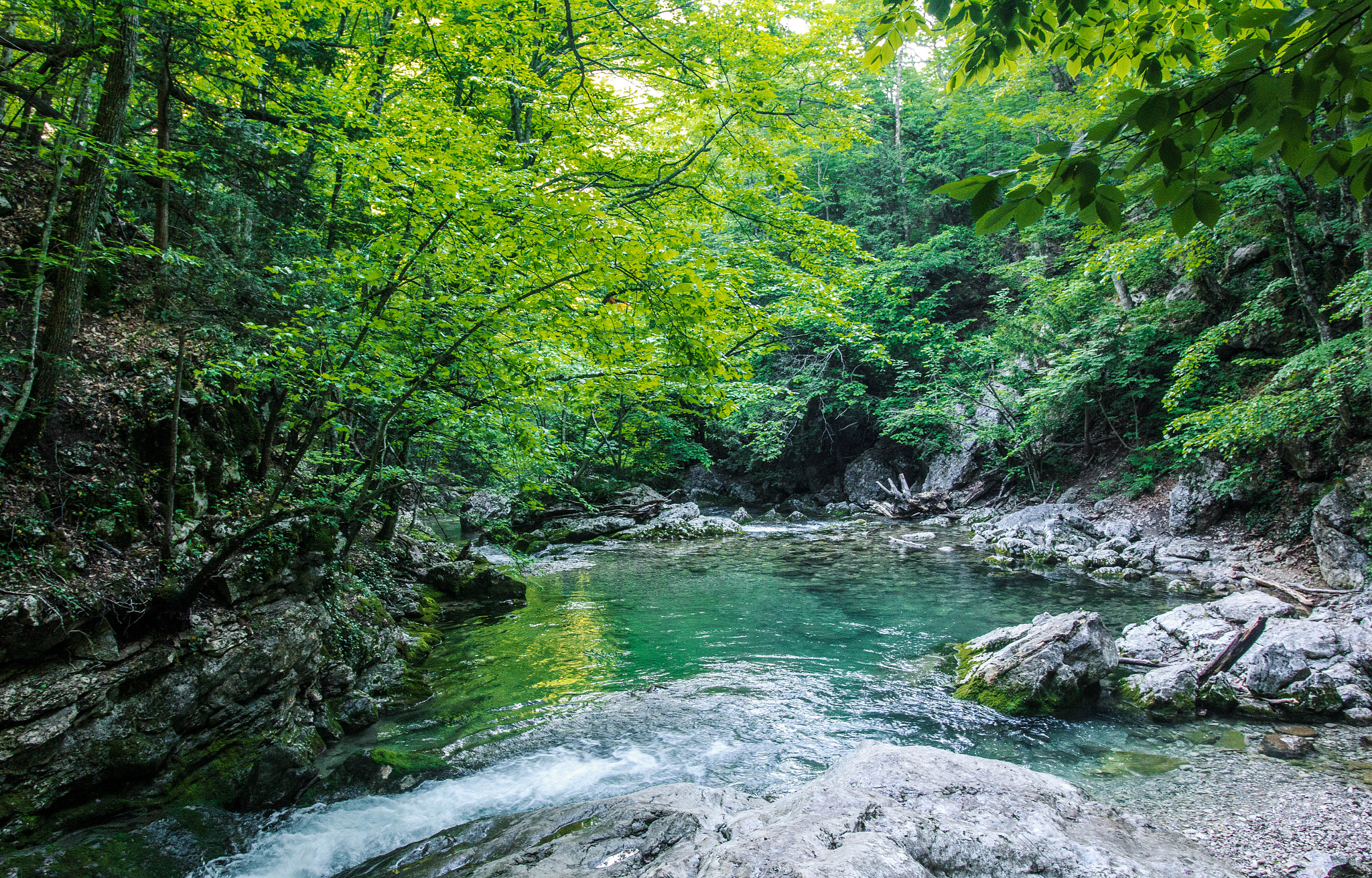 Canon EOS 60D + Sigma 18-35mm f/1.8 DC HSM sample photo. Mountain river, the grand canyon, crimea, russia photography
