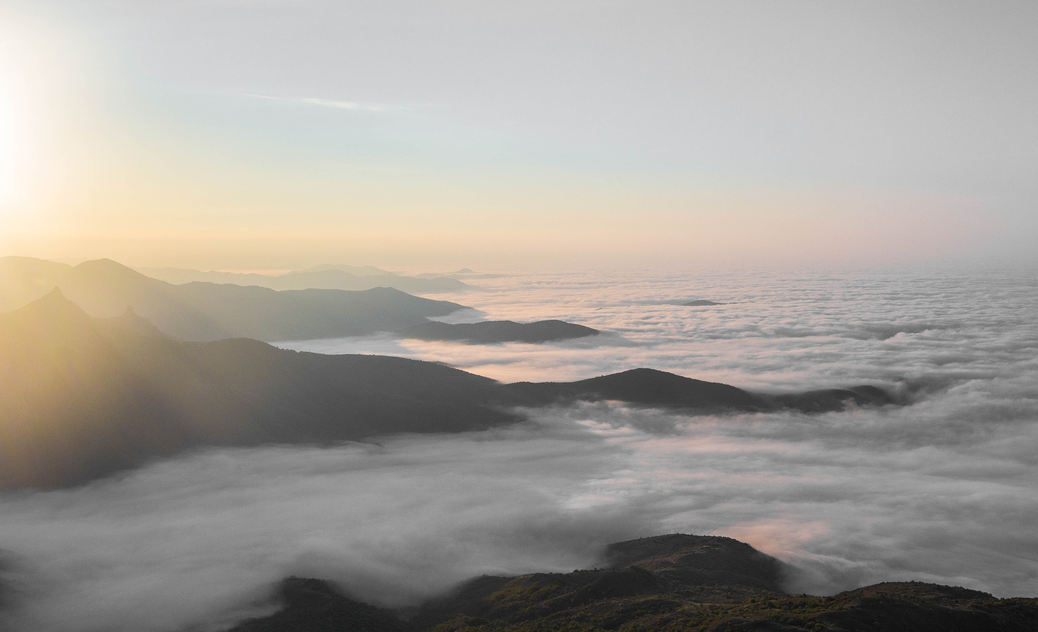 Canon EOS 60D + Sigma 18-35mm f/1.8 DC HSM sample photo. Sunrise in crimean mountains photography