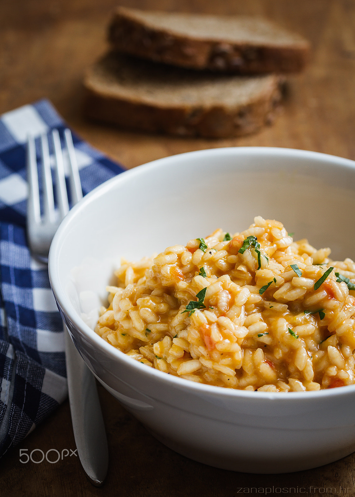 Sigma 105mm F2.8 EX DG OS HSM sample photo. Cherry tomato risotto photography