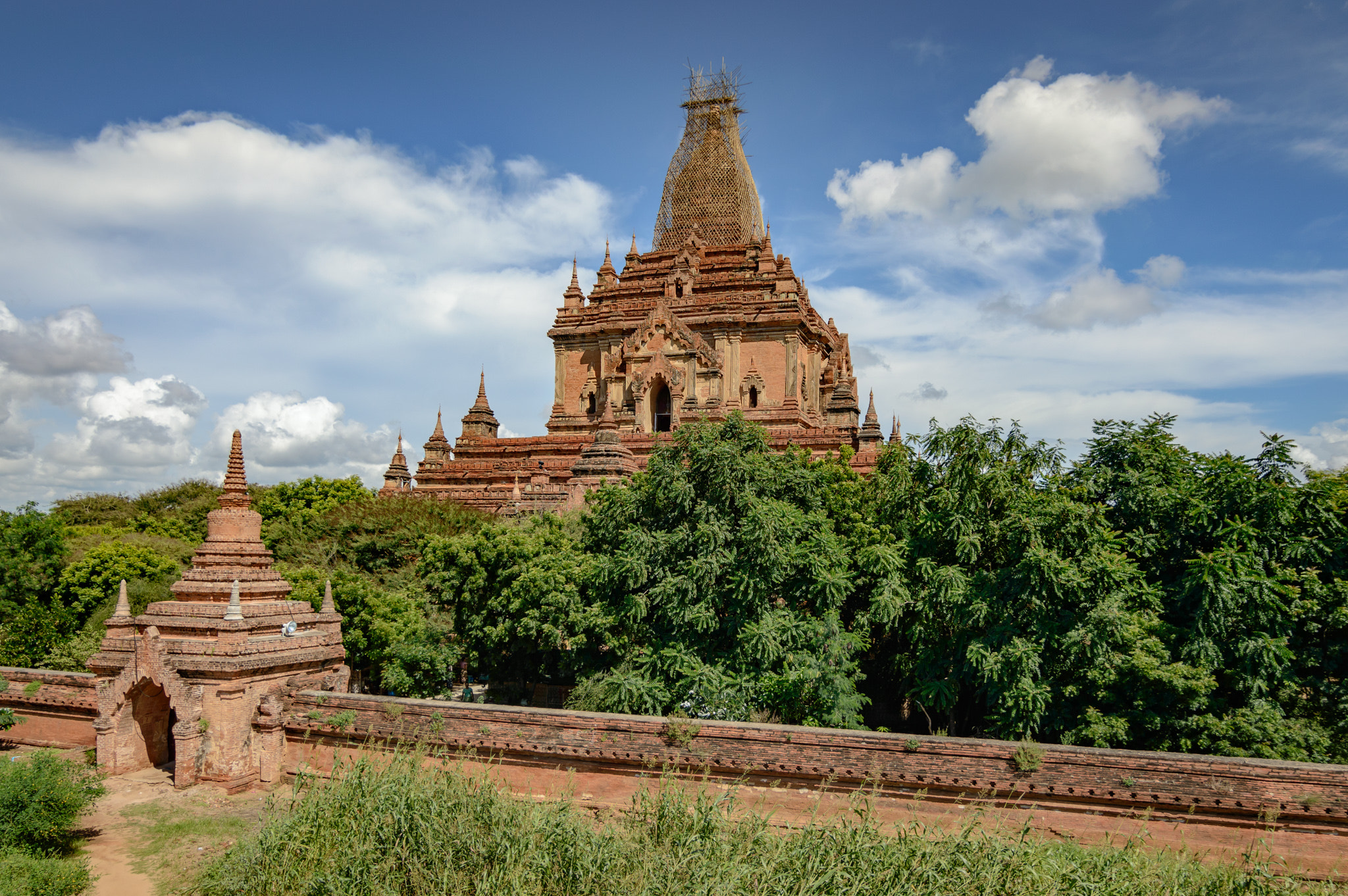 Nikon D3200 sample photo. Htilominlo temple - bagan photography