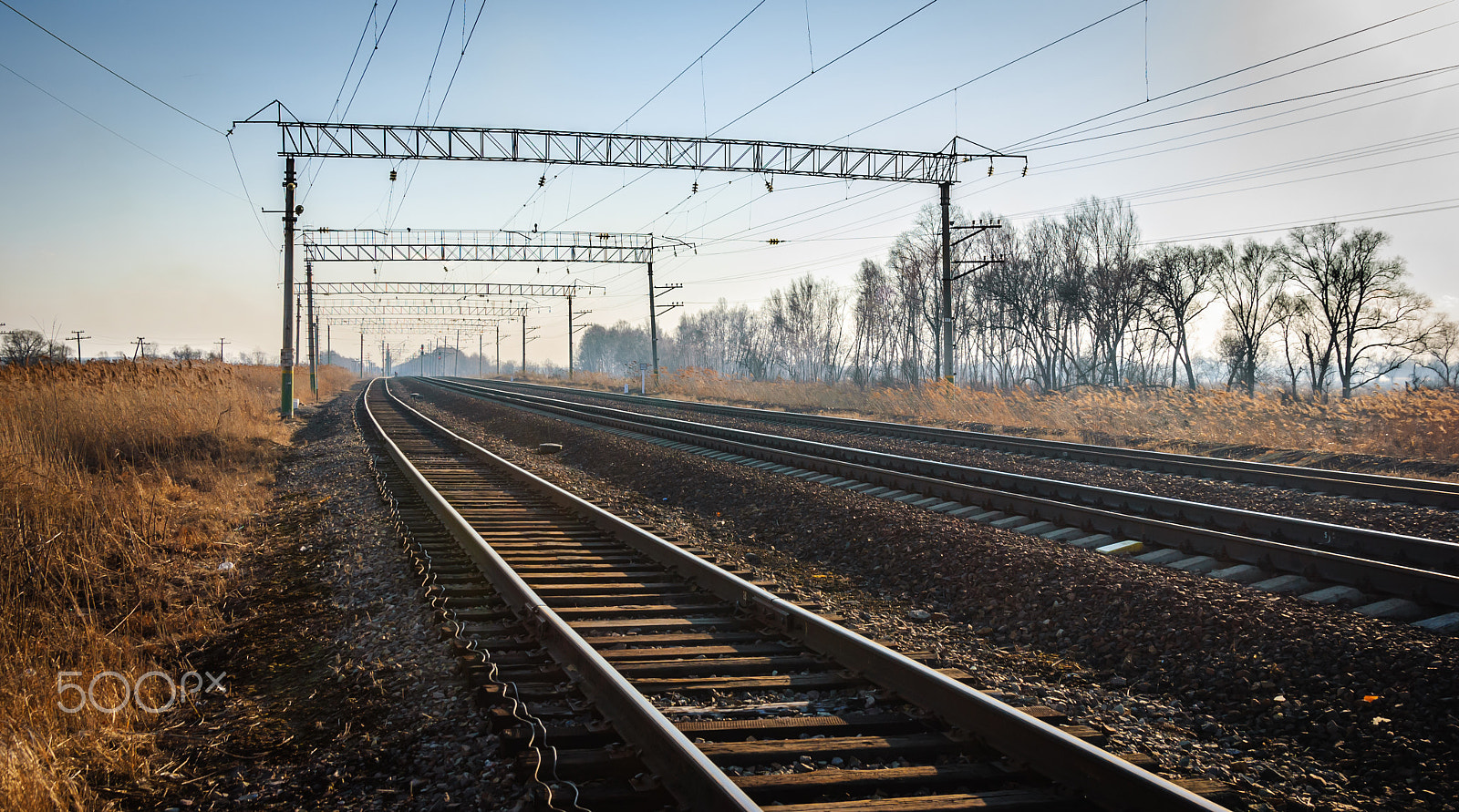 Nikon D3000 sample photo. Railroad photography