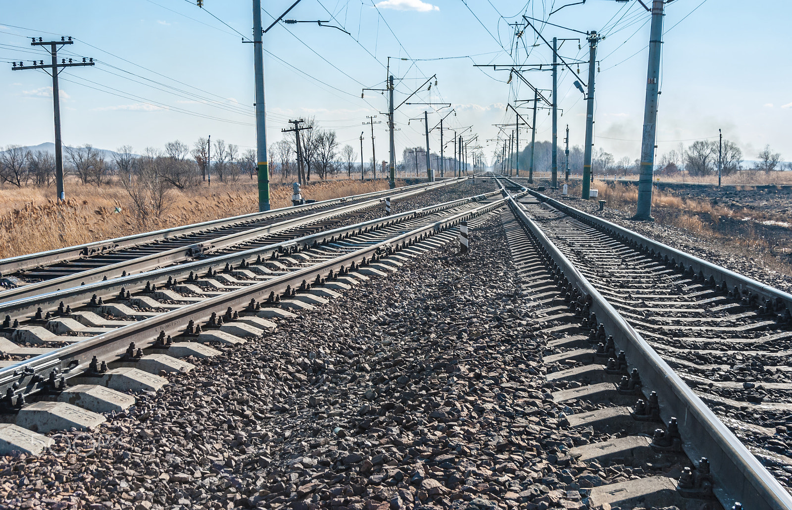 Nikon D3000 sample photo. Railroad photography