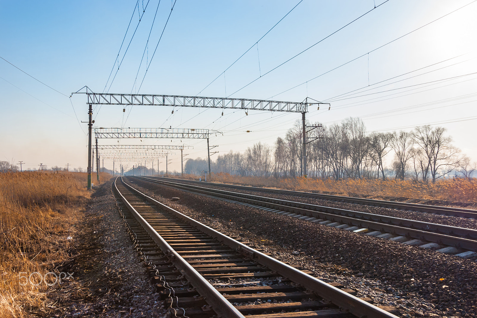 Nikon D3000 sample photo. Railroad photography