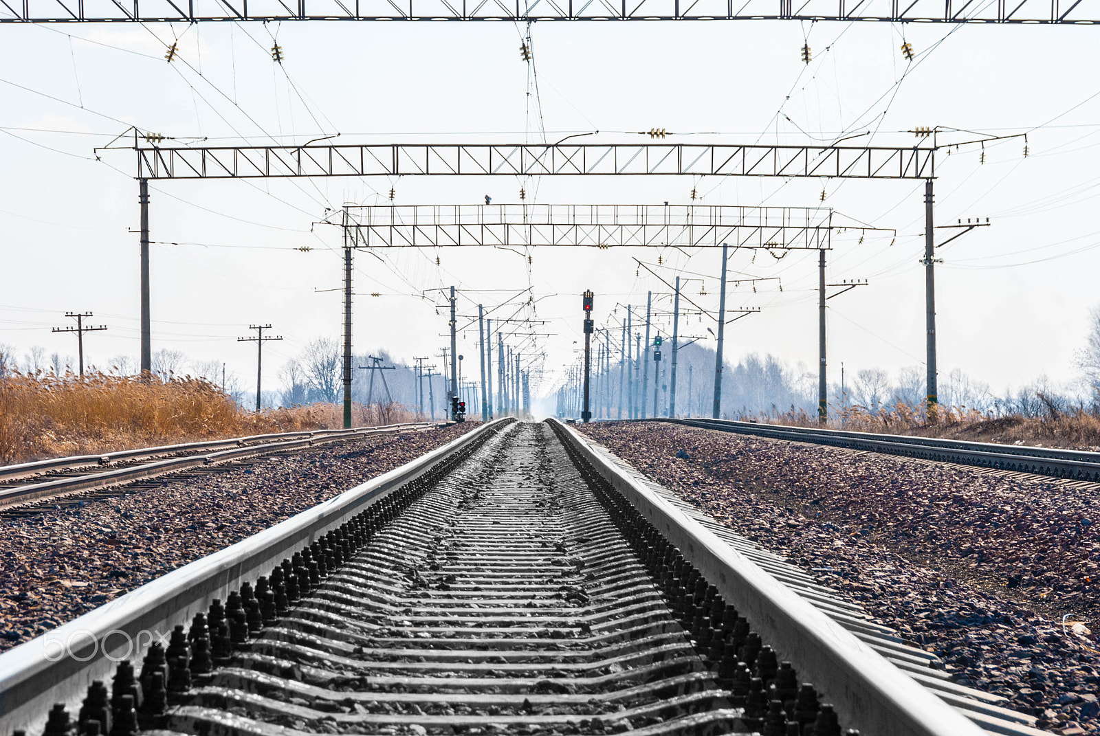 Nikon D3000 sample photo. Railroad photography