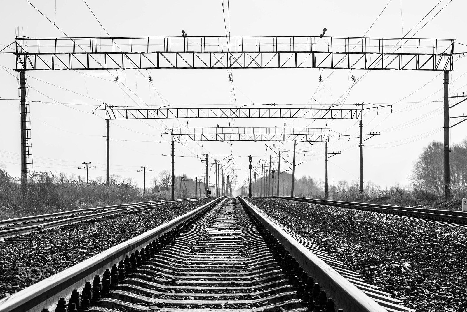 Nikon D3000 sample photo. Railroad photography