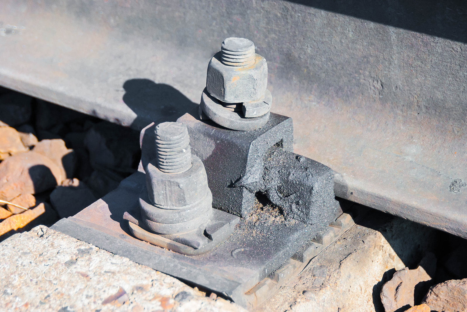 Nikon D3000 sample photo. Railway lining photography