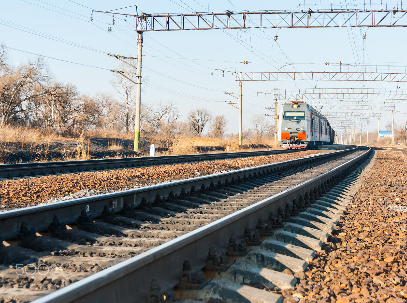 Nikon D3000 sample photo. Train photography