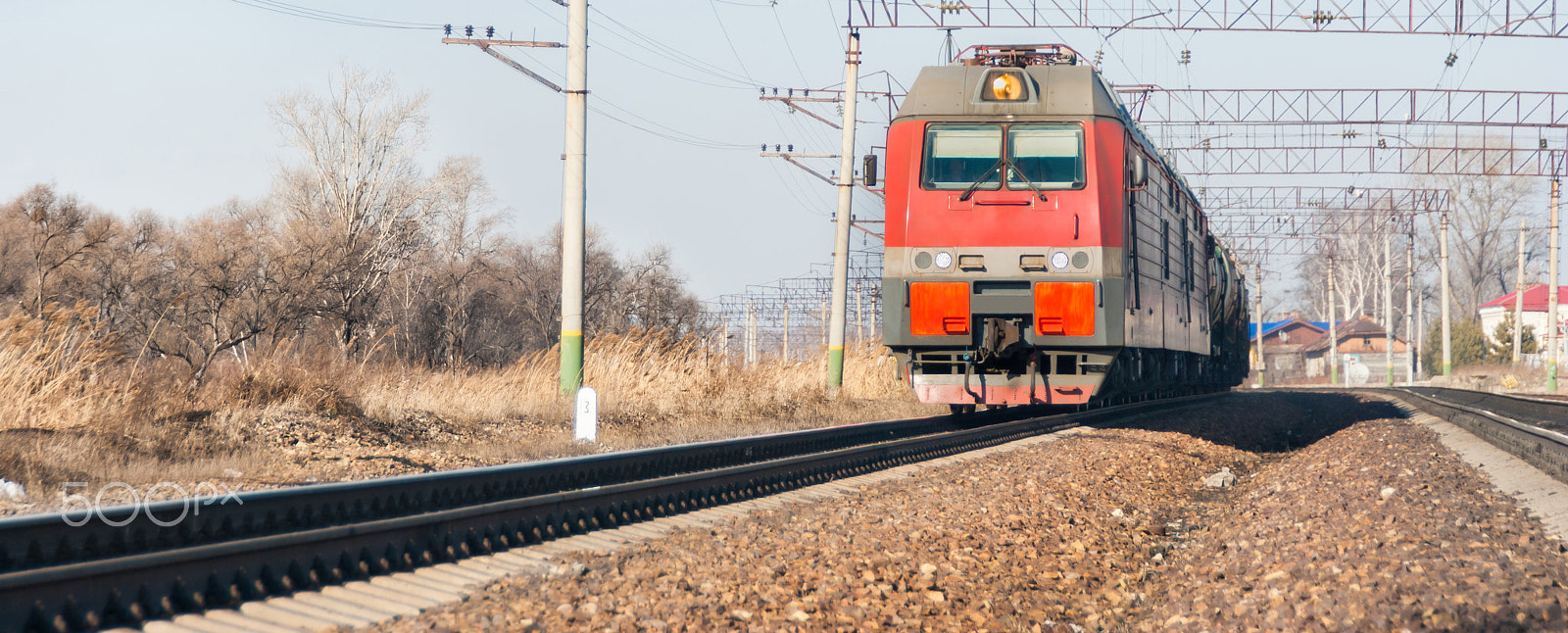Nikon D3000 sample photo. Train photography