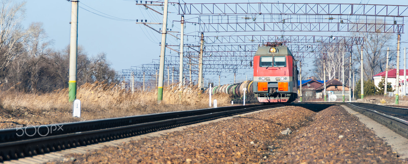 Nikon D3000 sample photo. Train photography