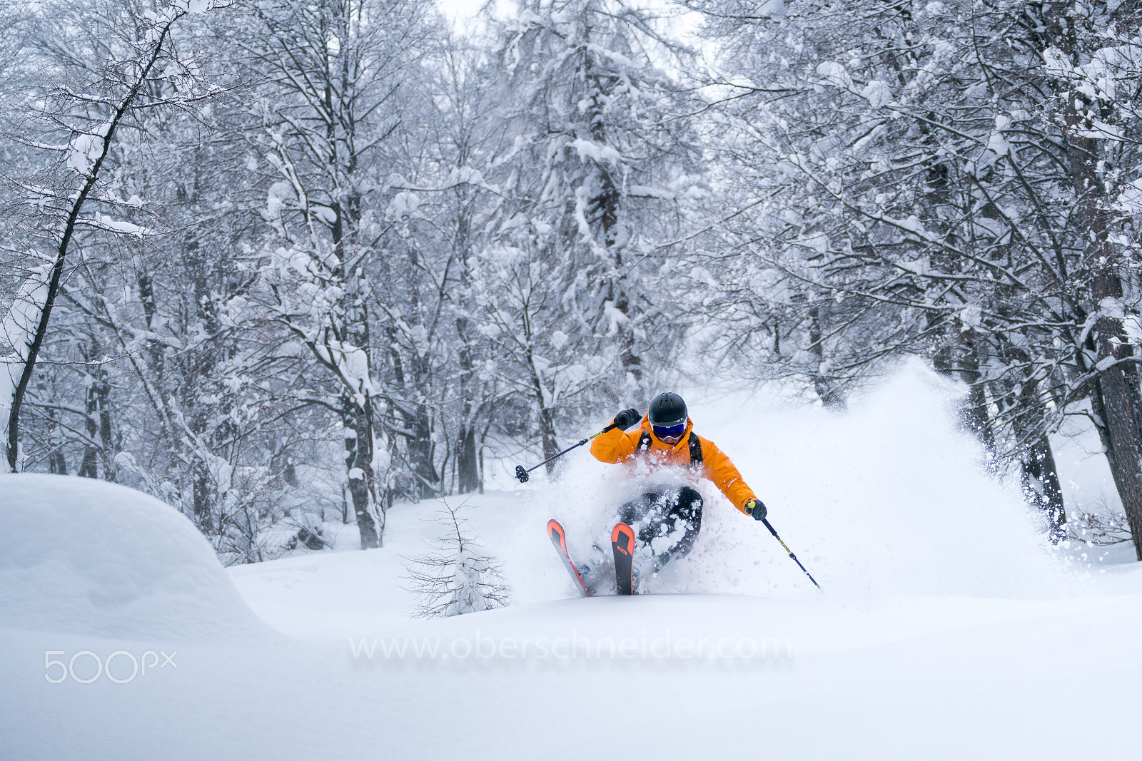 Sony a99 II + Sony 70-300mm F4.5-5.6 G SSM II sample photo. Powder skiing in winter wonderland photography