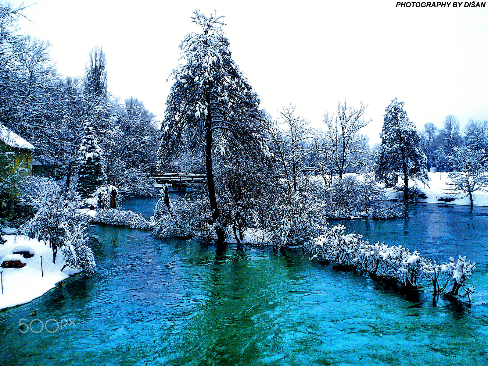 Olympus FE210,X775 sample photo. Winter- river una photography