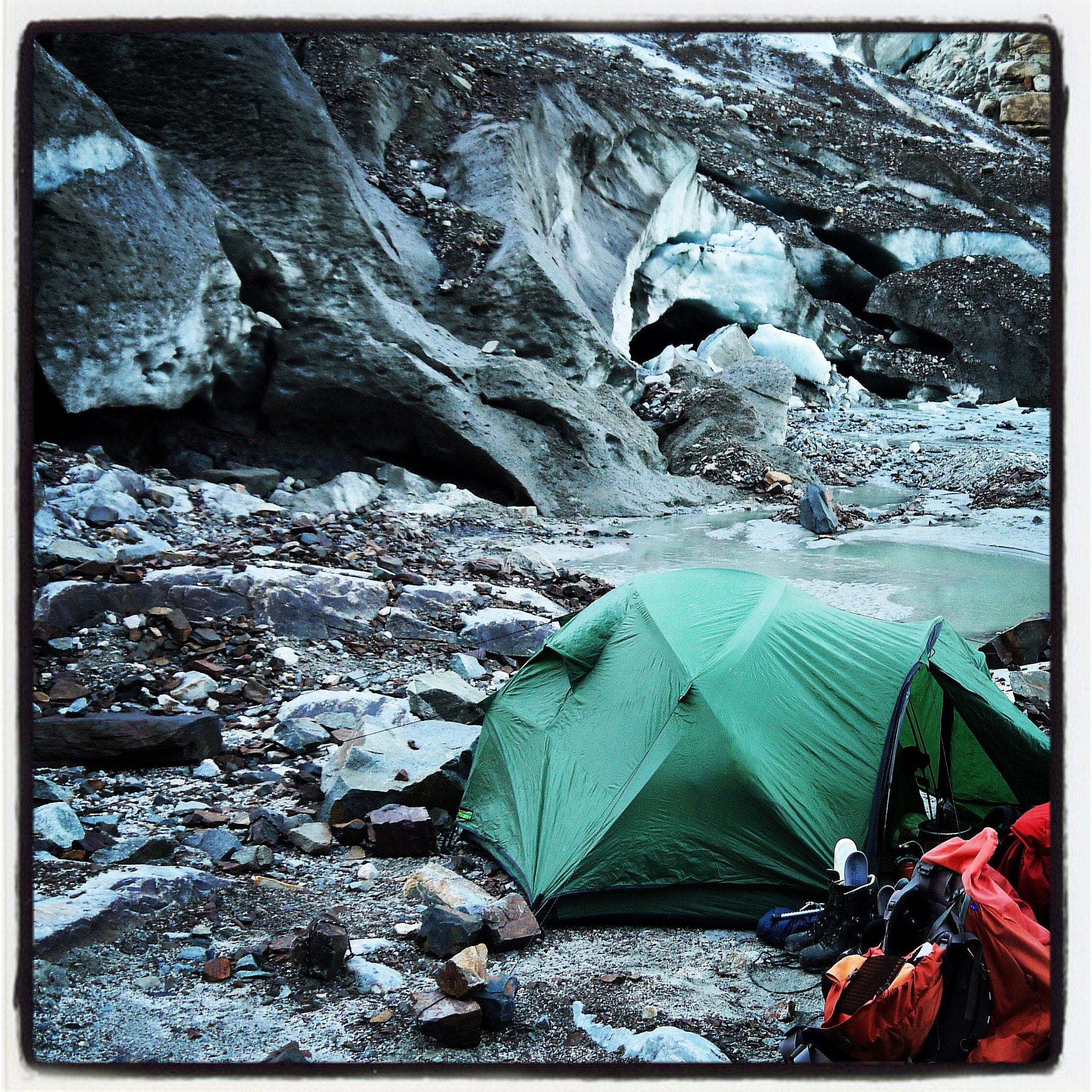 Panasonic Lumix DMC-G2 sample photo. Camp near glaciar patagonian icefield photography
