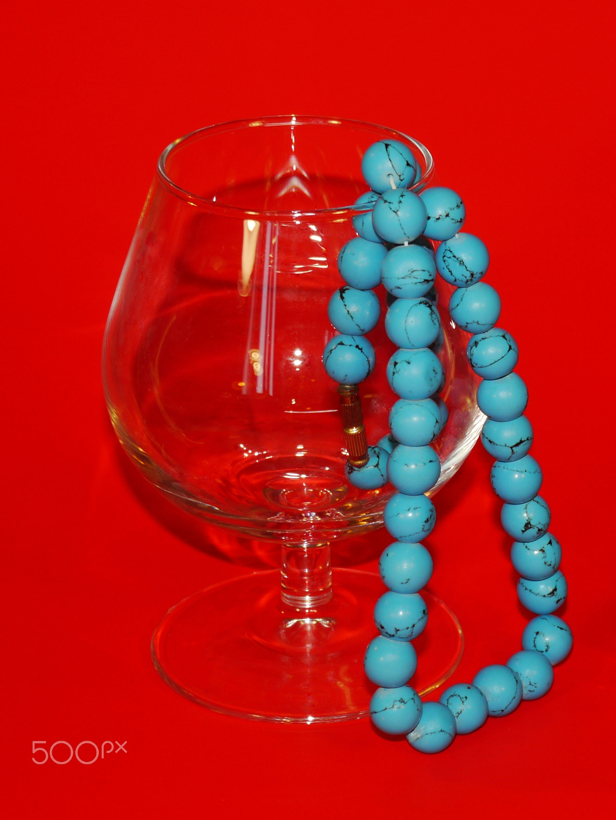 Panasonic Lumix DMC-G5 sample photo. A brandy glass and beads photography