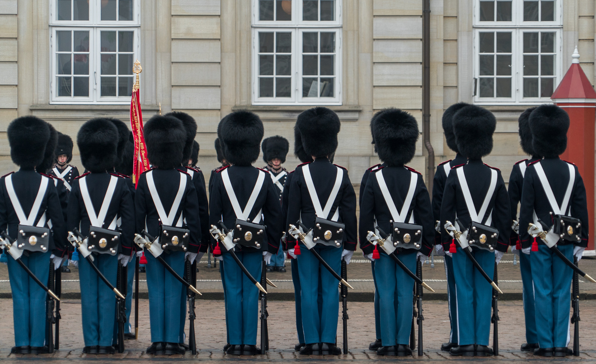 Sony a7S II + Sony FE 24-240mm F3.5-6.3 OSS sample photo. Danish royal guards photography